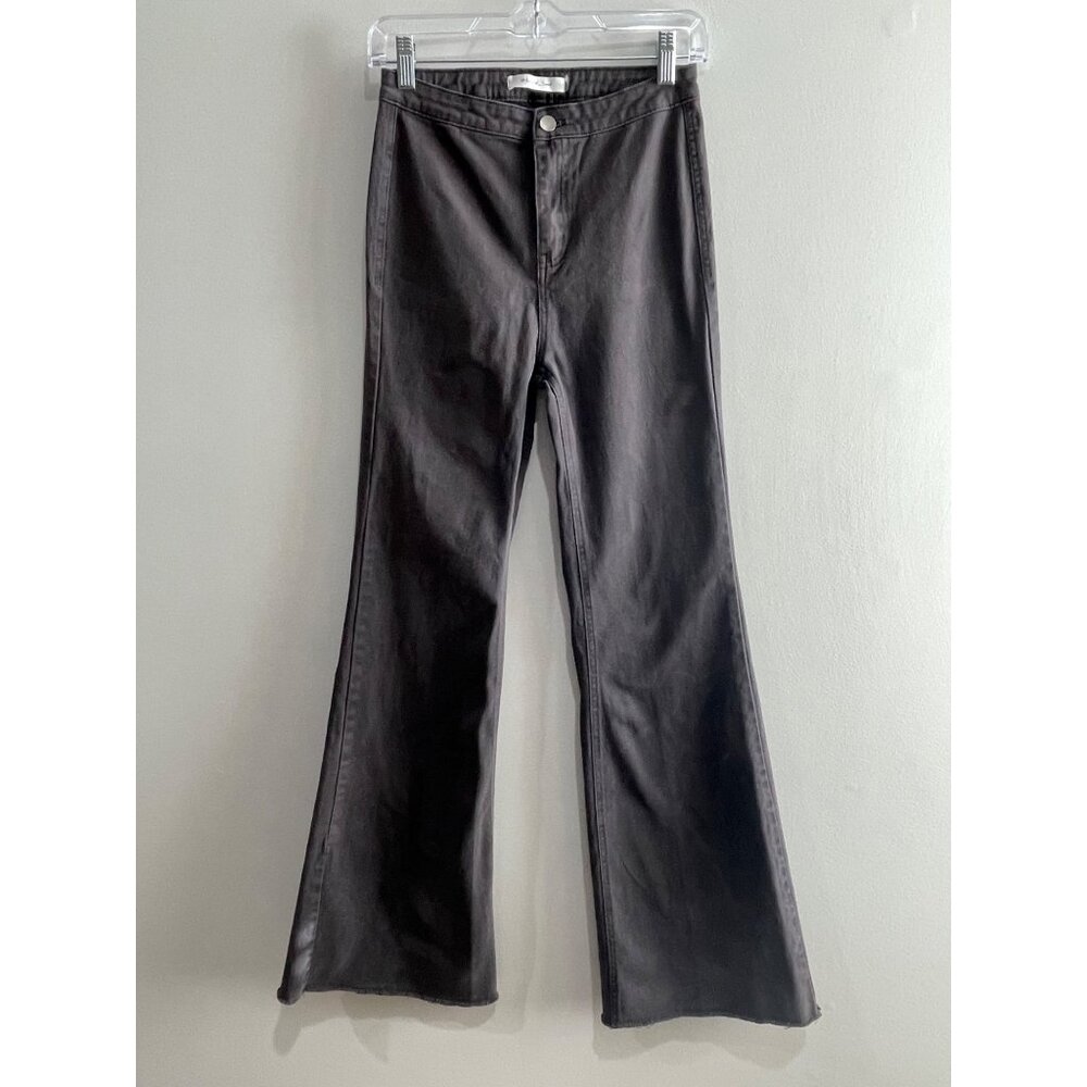 Mustard Seed Flare Leg Pants Womens M/26in Waist Brown Hight Rise Back Pockets